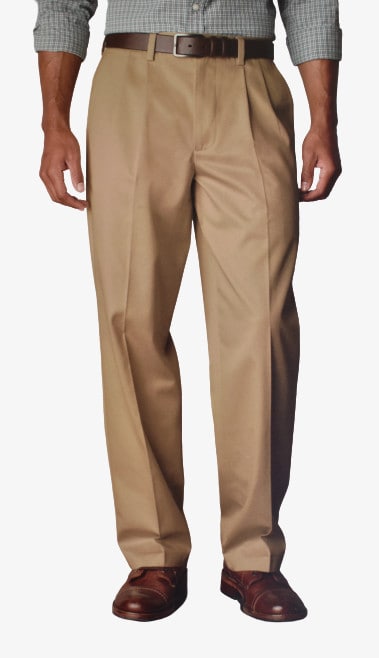 Dockers D4 Relaxed Fit, Pleated Front True Chino