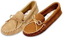 Minnetonka Leather Laced Softsole