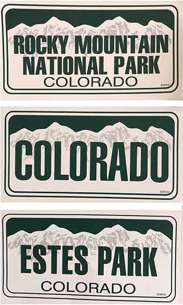 Hiker's Trail Tag Patches, Stickers, and Decals for RMNP