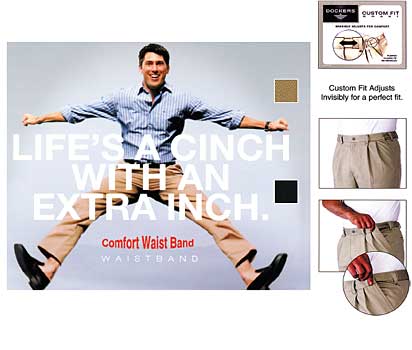 Dockers D3 Comfort-Fit, Pleated Front, Cuffed Pants