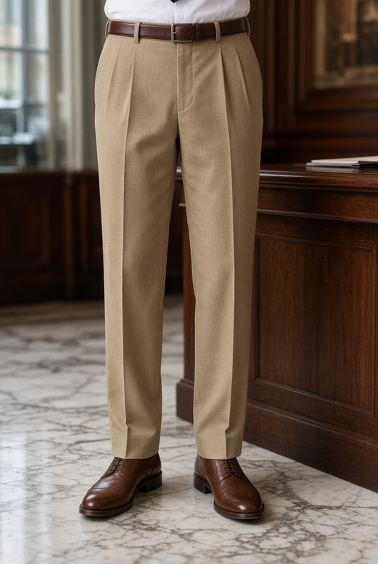 Pantalones de vestir Dockers de mezcla de lana con frente plisado #10825