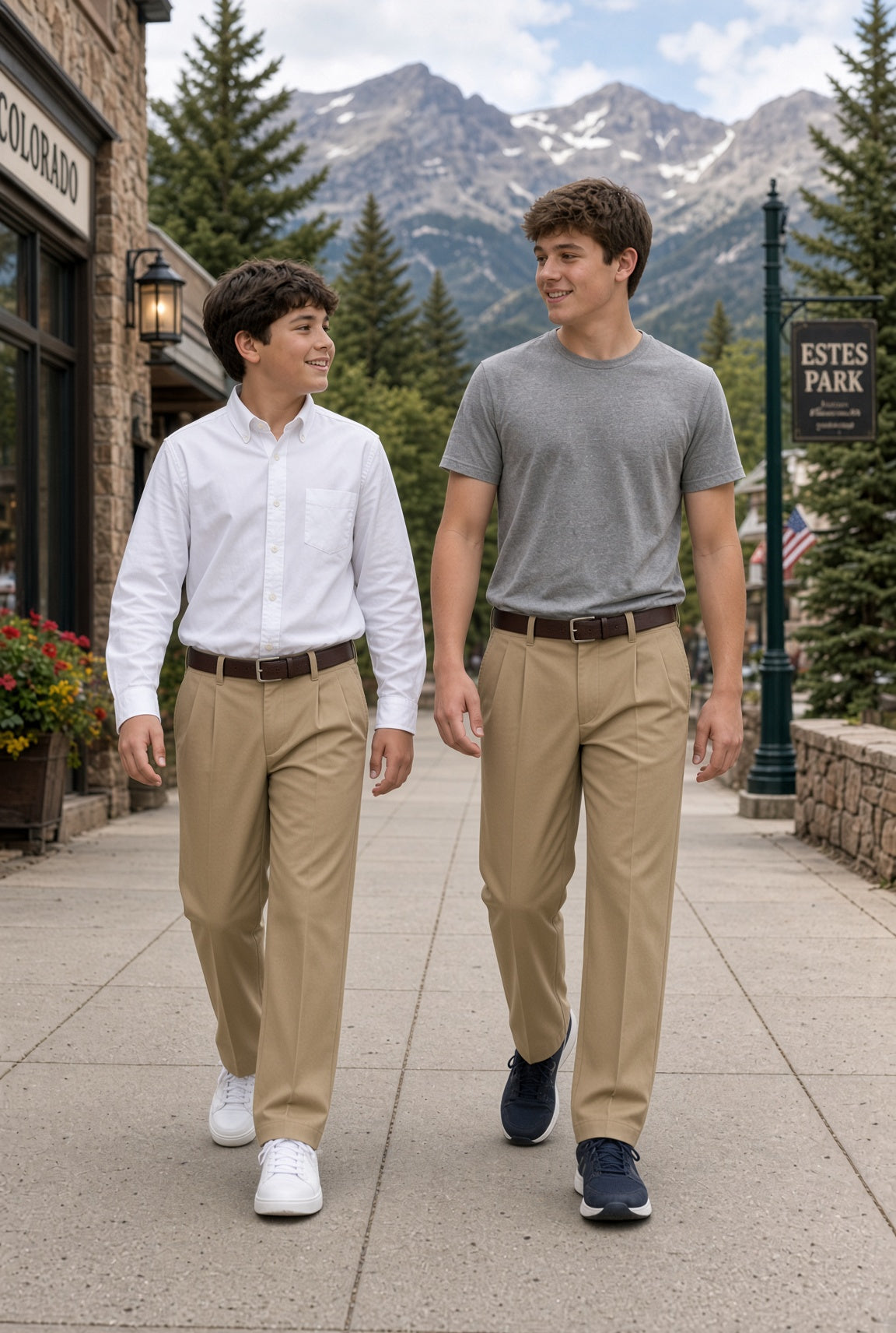 Pantalones Dockers tipo khaki para niño, tallas regulares y husky
