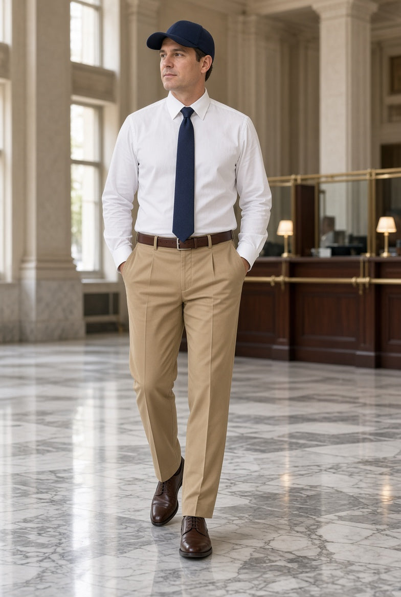 Dockers Slates Wool Blend Pleated Front #10825