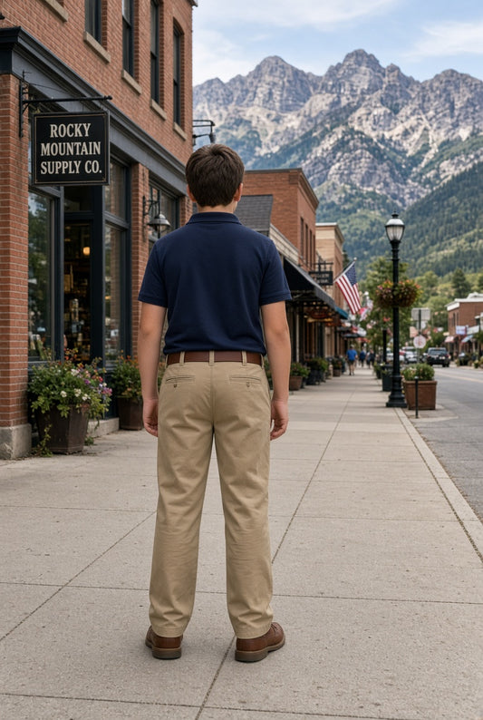 Pantalones Dockers tipo khaki para niño, tallas regulares y husky
