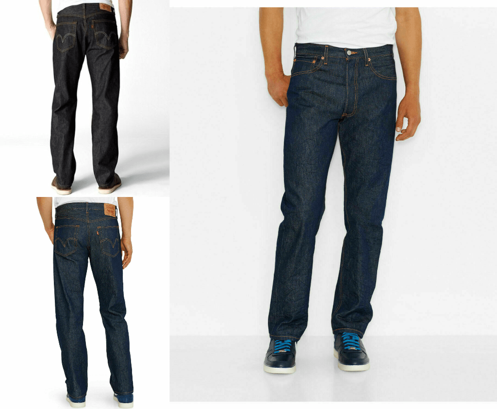 Levi's® 501® Original Shrink-To-Fit™ Blue Jeans |Rigid Indigo Blue Denim Button-Fly - Rocky Mountain Connection
