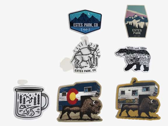 Hiker's Trail Tag Patches, Stickers, and Decals for RMNP