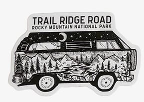 Hiker's Trail Tag Patches, Stickers, and Decals for RMNP