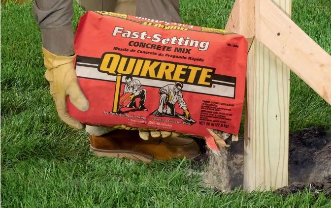 quikrete fast setting concrete mix