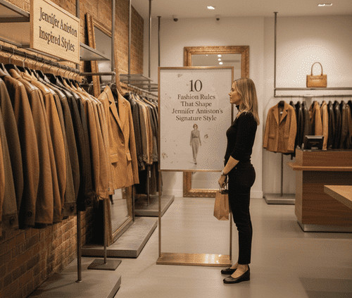 Women reading 10 Fashion Rules of Jennifer Aniston’s Signature Style