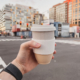ceramic cup with lid