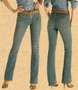 women's levi's 515 boot cut jeans