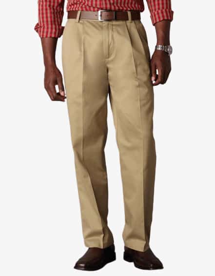 dockers classic fit flat front