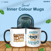 Colored vinyl mugs
