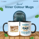 Colored vinyl mugs