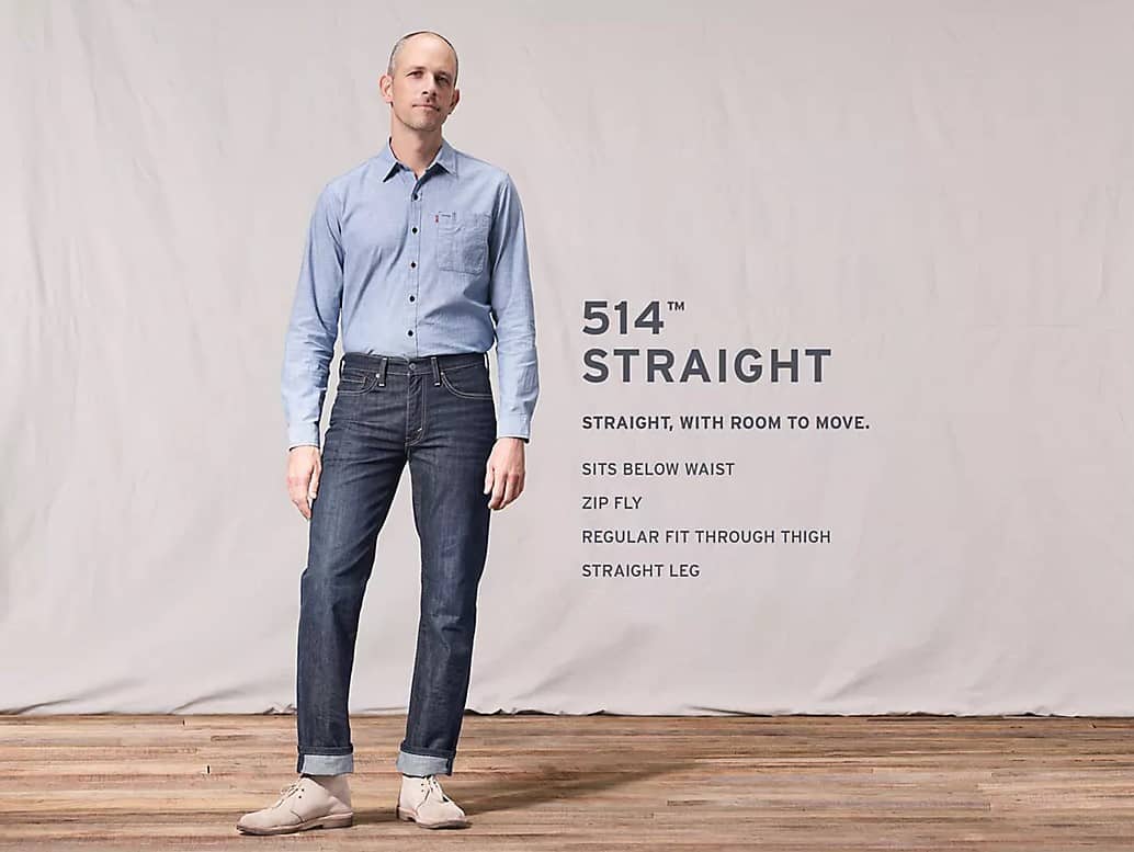 levi's 514 slim straight jeans mens
