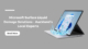 Microsoft Surface Liquid Damage Solutions - Auckland's Local Experts. Image shows a Microsoft Surface laptop with a splash of water, representing liquid damage.