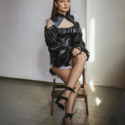 Black block heels