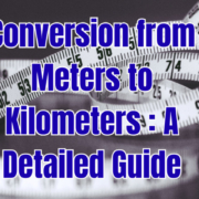 Meters to Km
