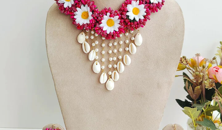 Flower Jewellery Sets for Haldi-Mehndi
