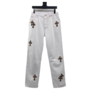 Chrome-Heart-White-Leopard-Cross-Jeans