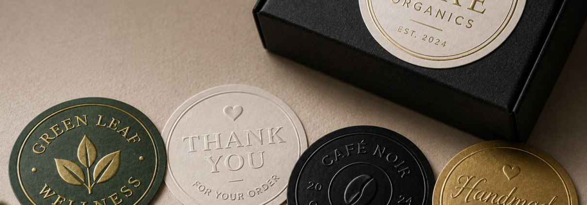 Custom Embossed Stickers