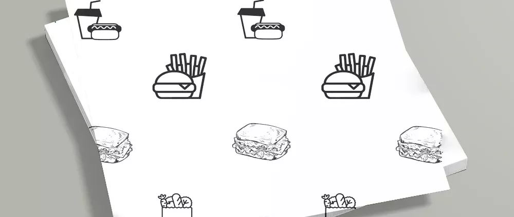 custom printed greaseproof paper