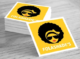 Custom Square Stickers for Simple and Creative Branding