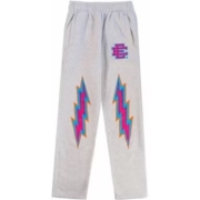 Eric Emanuel Sweatpant-Light Grey & Voilet Bolt