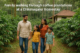 Family walking through coffee plantations at a Chikmagalur homestay