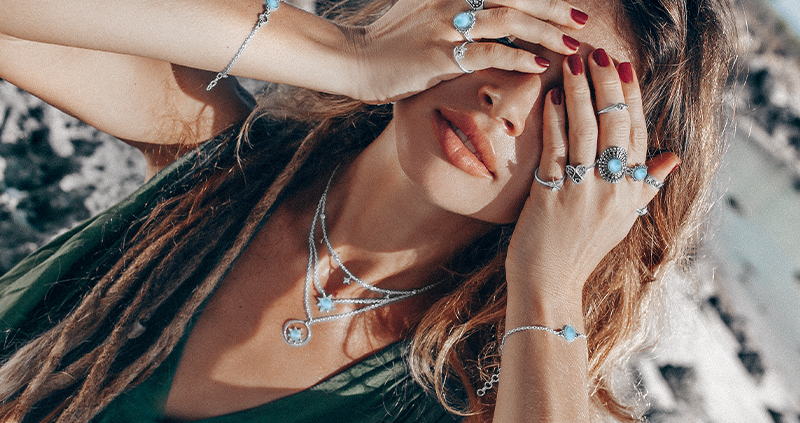 Larimar Earrings