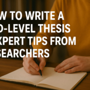 How To Write A PhD Thesis