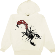 Sp5der x Mariah The Scientist Scorpion Hoodie Cream