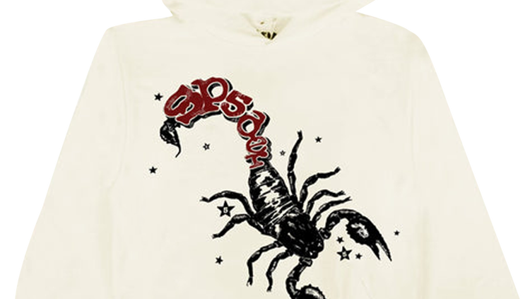 Sp5der x Mariah The Scientist Scorpion Hoodie Cream