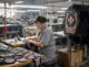 Women Customize Leather Vests Using Patches and Embroidery