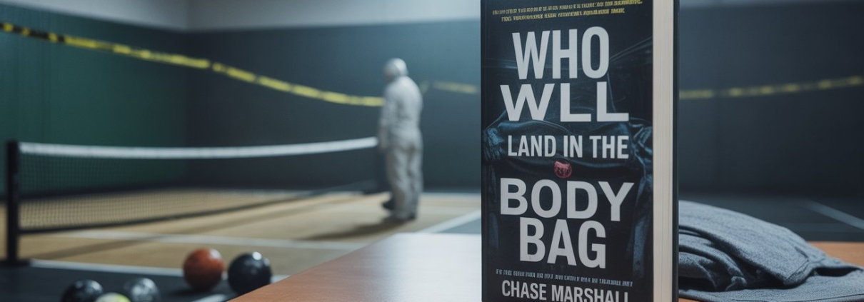 Cover of Who Will Land in the Body Bag Book mystery romance thriller novel