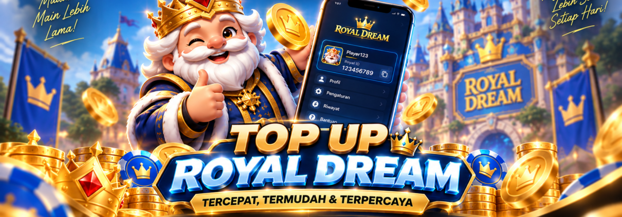 top up Royal Dream tercepat lewat Royal ID