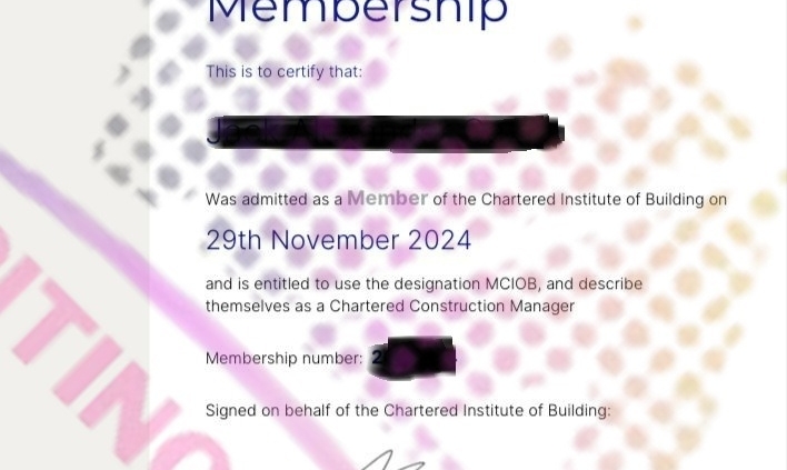CIOB Membership