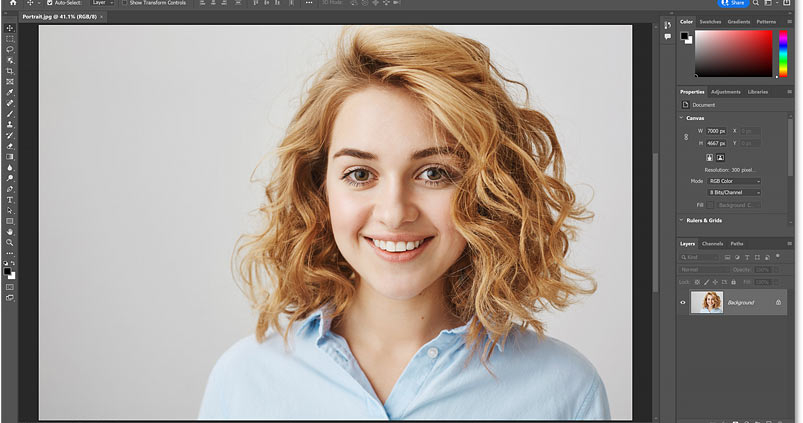 how to zoom in photoshop