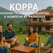 Weekend travelers enjoying a homestay in Koppa with Raahghar