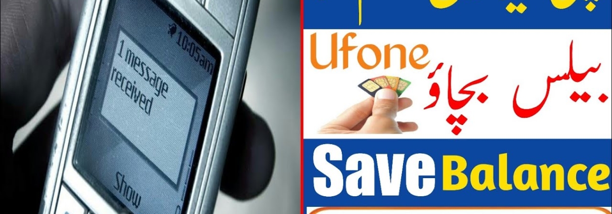 ufone balance save code