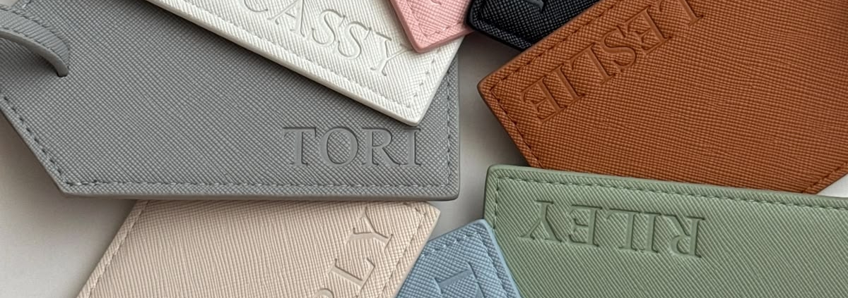 Personalized embossed tags