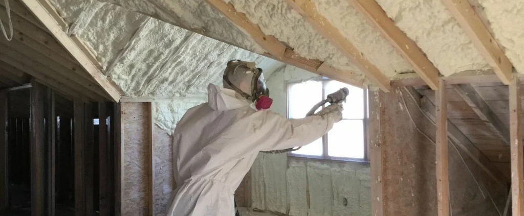 Spray foam insulation