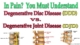things to avoid with degenerative disc disease
