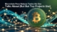 Gold Bitcoin coin in front of a digital blockchain network with glowing nodes and blue data streams.